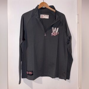 Washington Nationals Black Quarter-Zip Pullover